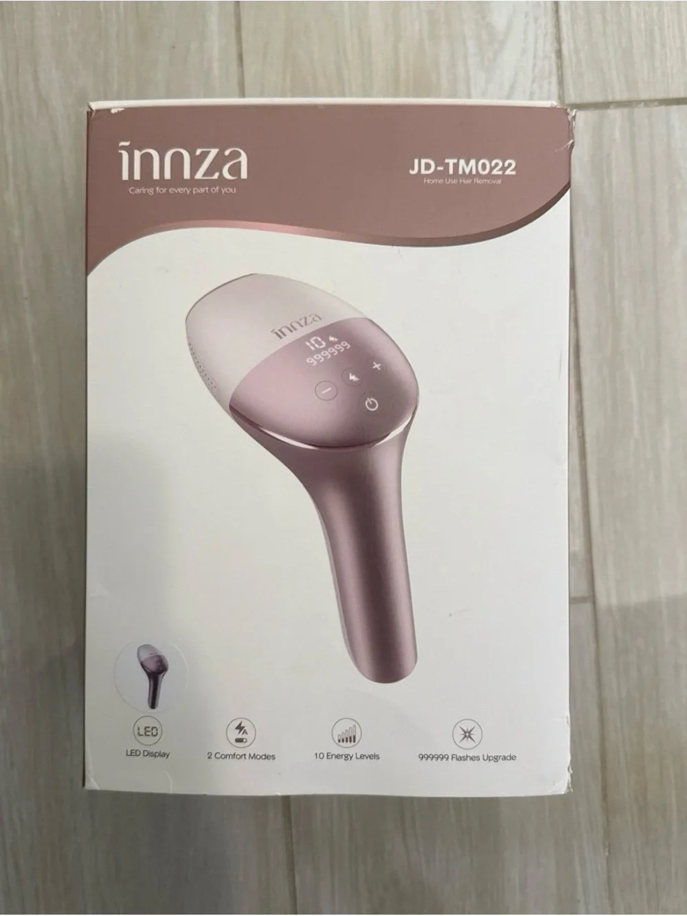 innza JD-TM022 Rose Gold Home IPL Hair Removal Device